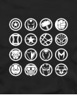 Marškinėliai Marvel herojų iconos